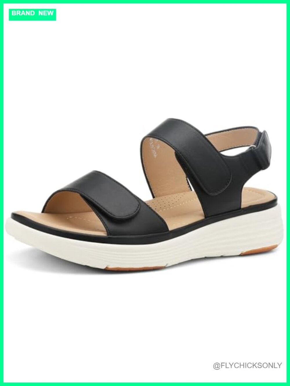 Womens Platform Wedge Sandals Adjustable Strap Lightweight Open Toe